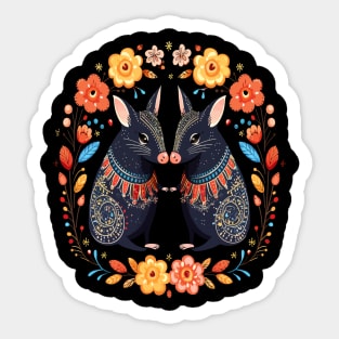 Aardvark Couple Valentine Sticker